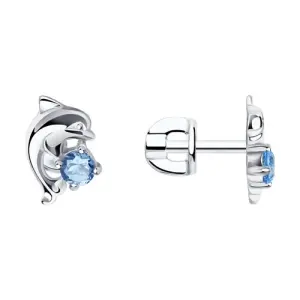 Серьги Sokolov и Diamant серебро 94020543 (Sokolov и Diamant, Россия)