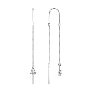 Серьги Sokolov и Diamant серебро 94020568 (Sokolov и Diamant, Россия)