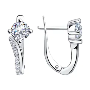 Серьги Sokolov и Diamant серебро 94020594 (Sokolov и Diamant, Россия)