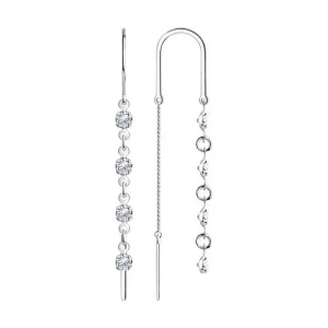 Серьги Sokolov и Diamant серебро 94020804 (Sokolov и Diamant, Россия)
