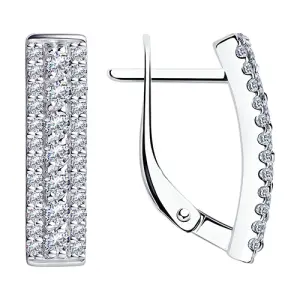 Серьги Sokolov и Diamant серебро 94021365 (Sokolov и Diamant, Россия)