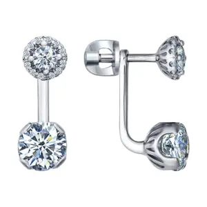 Серьги Sokolov и Diamant серебро 94021439 (Sokolov и Diamant, Россия)