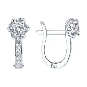 Серьги Sokolov и Diamant серебро 94021479 (Sokolov и Diamant, Россия)