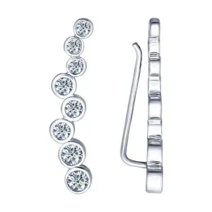 Серьги Sokolov и Diamant серебро 94021652 (Sokolov и Diamant, Россия)