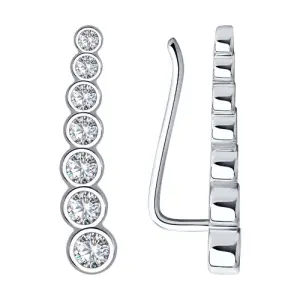 Серьги Sokolov и Diamant серебро 94021653 (Sokolov и Diamant, Россия)