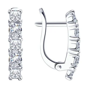 Серьги Sokolov и Diamant серебро 94021707 (Sokolov и Diamant, Россия)