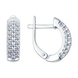 Серьги Sokolov и Diamant серебро 94021765 (Sokolov и Diamant, Россия)