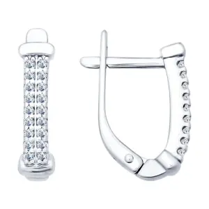 Серьги Sokolov и Diamant серебро 94021783 (Sokolov и Diamant, Россия)
