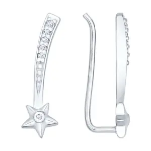 Серьги Sokolov и Diamant серебро 94021848 (Sokolov и Diamant, Россия)