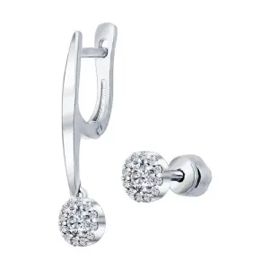 Серьги Sokolov и Diamant серебро 94021886 (Sokolov и Diamant, Россия)