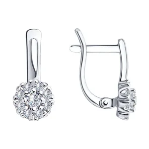 Серьги Sokolov и Diamant серебро 94021908 (Sokolov и Diamant, Россия)