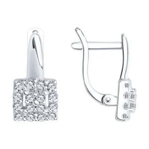 Серьги Sokolov и Diamant серебро 94021910 (Sokolov и Diamant, Россия)