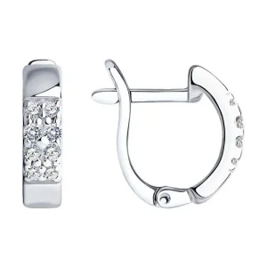 Серьги Sokolov и Diamant серебро 94021912 (Sokolov и Diamant, Россия)