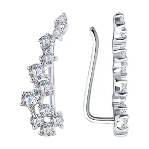 Серьги Sokolov и Diamant серебро 94022203 (Sokolov и Diamant, Россия)