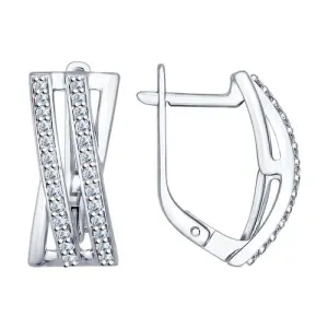 Серьги Sokolov и Diamant серебро 94022217 (Sokolov и Diamant, Россия)