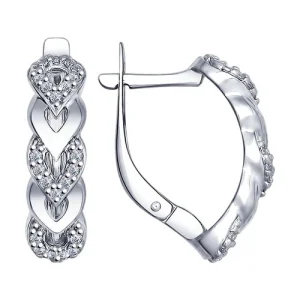 Серьги Sokolov и Diamant серебро 94022482 (Sokolov и Diamant, Россия)