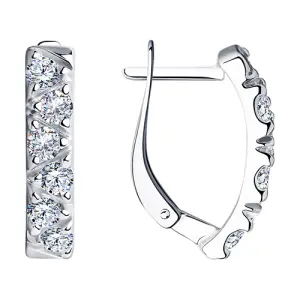 Серьги Sokolov и Diamant серебро 94022567 (Sokolov и Diamant, Россия)
