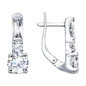 Серьги Sokolov и Diamant серебро 94022692 (Sokolov и Diamant, Россия)