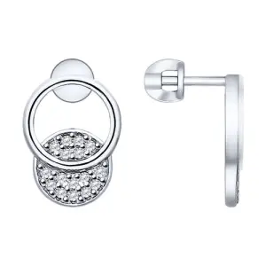 Серьги Sokolov и Diamant серебро 94022747 (Sokolov и Diamant, Россия)