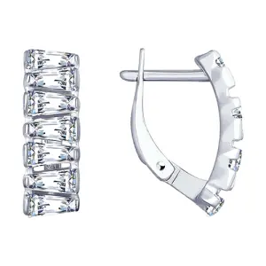 Серьги Sokolov и Diamant серебро 94022888 (Sokolov и Diamant, Россия)