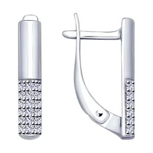 Серьги Sokolov и Diamant серебро 94022905 (Sokolov и Diamant, Россия)