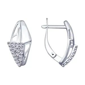 Серьги Sokolov и Diamant серебро 94022919 (Sokolov и Diamant, Россия)
