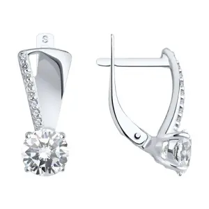 Серьги Sokolov и Diamant серебро 94022945 (Sokolov и Diamant, Россия)