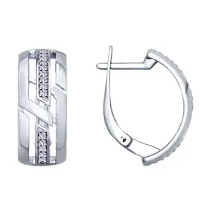 Серьги Sokolov и Diamant серебро 94022949 (Sokolov и Diamant, Россия)