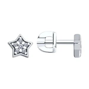 Серьги Sokolov и Diamant серебро 94022973 (Sokolov и Diamant, Россия)