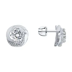 Серьги Sokolov и Diamant серебро 94023003 (Sokolov и Diamant, Россия)