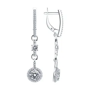 Серьги Sokolov и Diamant серебро 94023064 (Sokolov и Diamant, Россия)