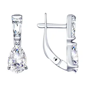 Серьги Sokolov и Diamant серебро 94023087 (Sokolov и Diamant, Россия)