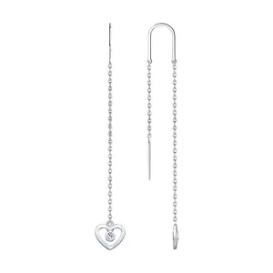 Серьги Sokolov и Diamant серебро 94023128 (Sokolov и Diamant, Россия)