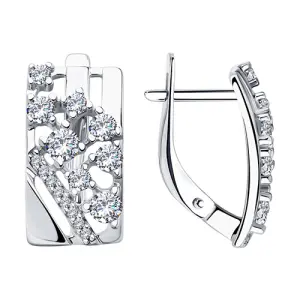 Серьги Sokolov и Diamant серебро 94023294 (Sokolov и Diamant, Россия)