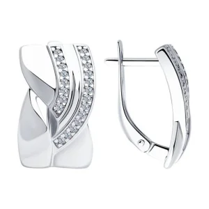 Серьги Sokolov и Diamant серебро 94023298 (Sokolov и Diamant, Россия)
