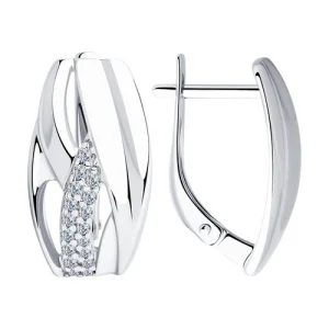 Серьги Sokolov и Diamant серебро 94023299 (Sokolov и Diamant, Россия)
