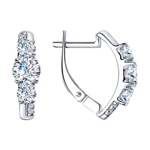 Серьги Sokolov и Diamant серебро 94023341 (Sokolov и Diamant, Россия)