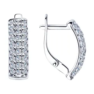 Серьги Sokolov и Diamant серебро 94023351 (Sokolov и Diamant, Россия)