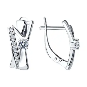 Серьги Sokolov и Diamant серебро 94023413 (Sokolov и Diamant, Россия)