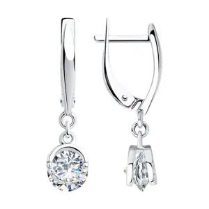 Серьги Sokolov и Diamant серебро 94023430 (Sokolov и Diamant, Россия)