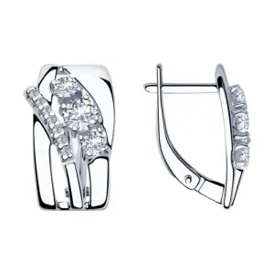 Серьги Sokolov и Diamant серебро 94023455 (Sokolov и Diamant, Россия)