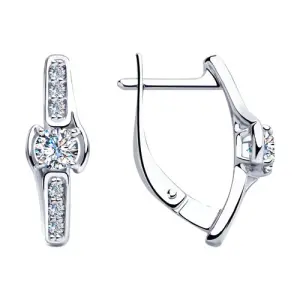 Серьги Sokolov и Diamant серебро 94023462 (Sokolov и Diamant, Россия)