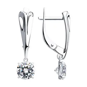 Серьги Sokolov и Diamant серебро 94023476 (Sokolov и Diamant, Россия)
