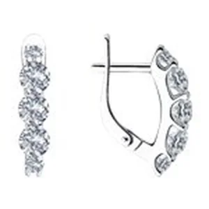 Серьги Sokolov и Diamant серебро 94023498 (Sokolov и Diamant, Россия)