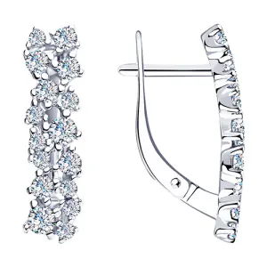 Серьги Sokolov и Diamant серебро 94023530 (Sokolov и Diamant, Россия)