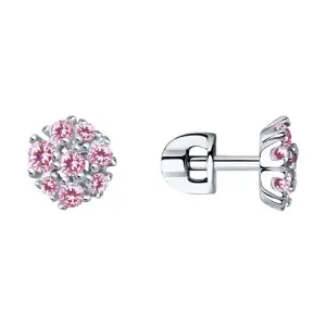 Серьги Sokolov и Diamant серебро 94023548 (Sokolov и Diamant, Россия)