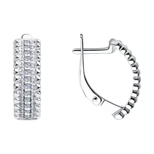 Серьги Sokolov и Diamant серебро 94023553 (Sokolov и Diamant, Россия)
