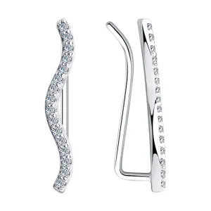 Серьги Sokolov и Diamant серебро 94023860 (Sokolov и Diamant, Россия)