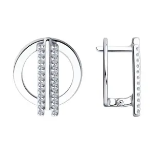 Серьги Sokolov и Diamant серебро 94023885 (Sokolov и Diamant, Россия)
