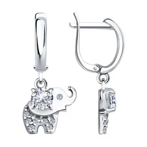 Серьги Sokolov и Diamant серебро 94023905 (Sokolov и Diamant, Россия)